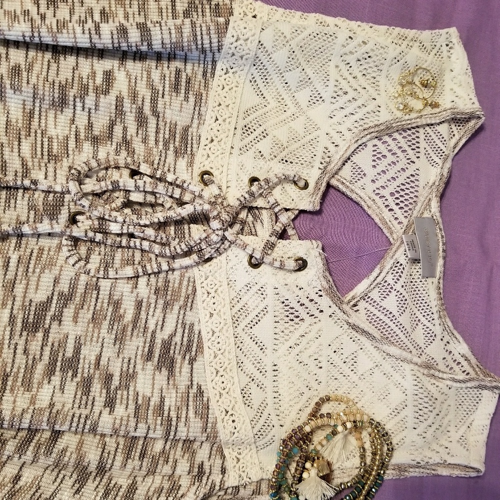 Spacedye Keyhole Back Tank - Picture 2 of 7
